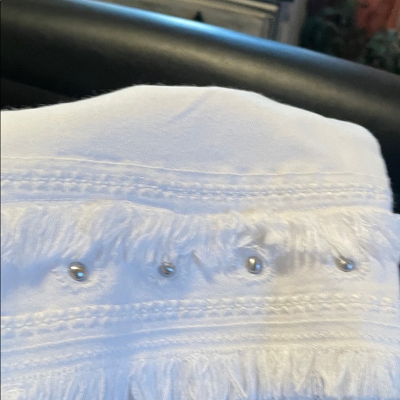 Chico's Cream Girlfriend Slim Leg Crop Pants - Picture 10 of 10